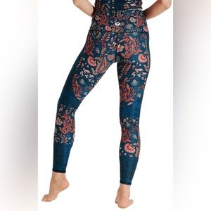 Festival Denim Printed Yoga Pants by Yoga Democracy- Size Small